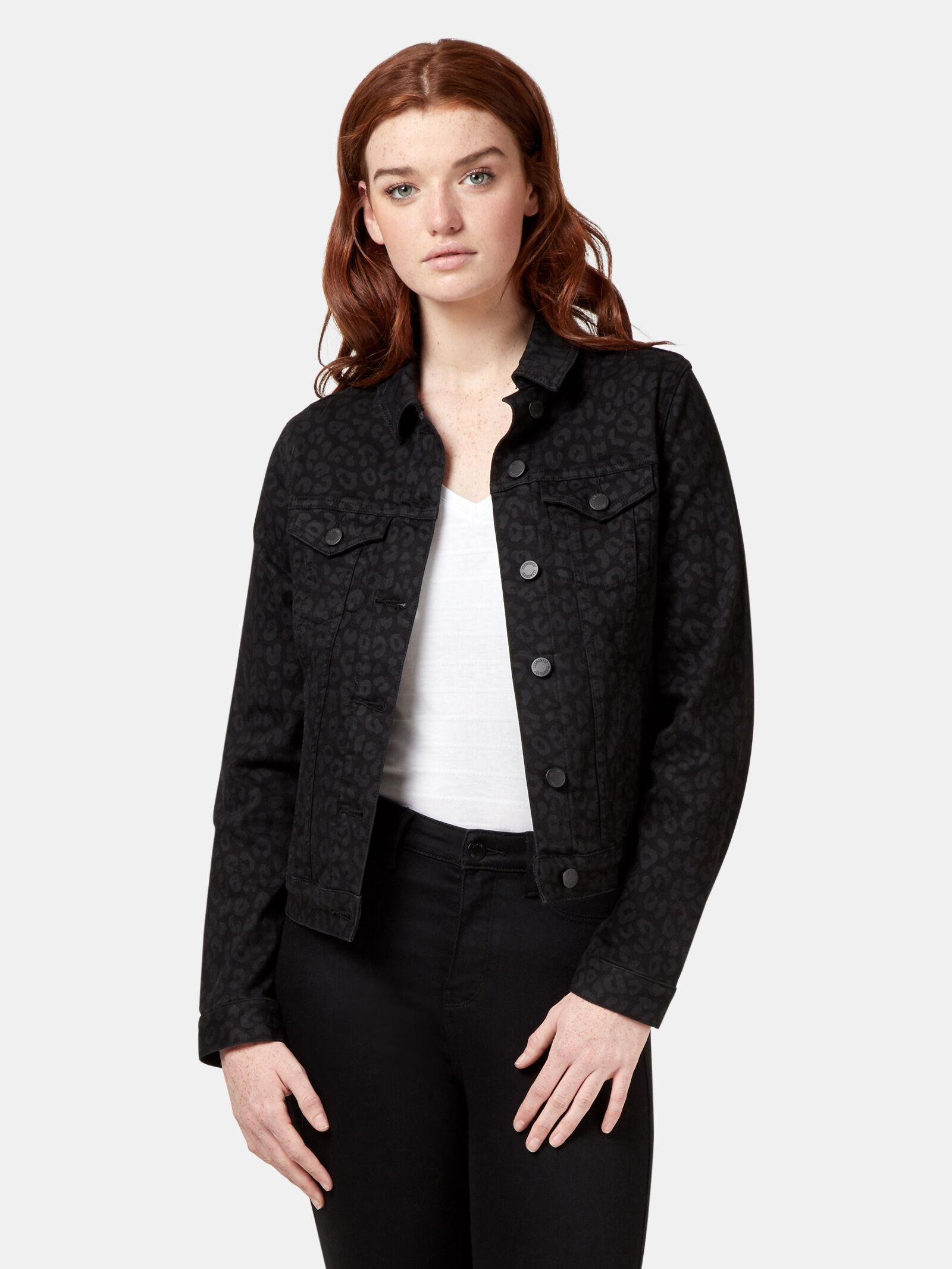 Animal Print Denim Jacket Jeanswest