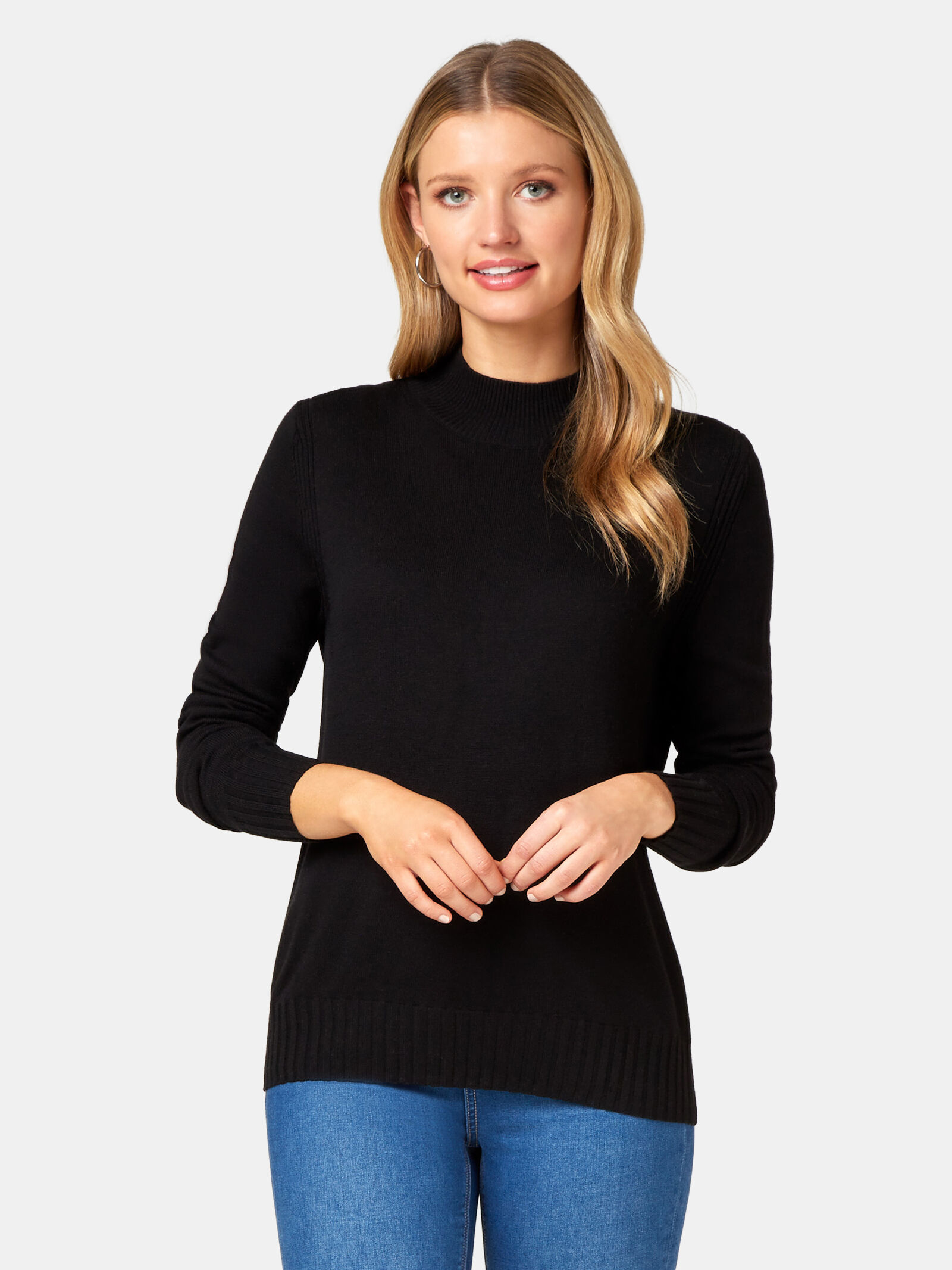 Funnel neck pullover women's hotsell