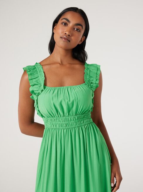 Harper Flutter Slv Dress, Green, hi-res