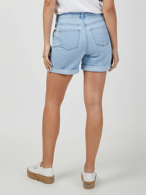 Mariana Boyfriend Short, Light Indigo, hi-res