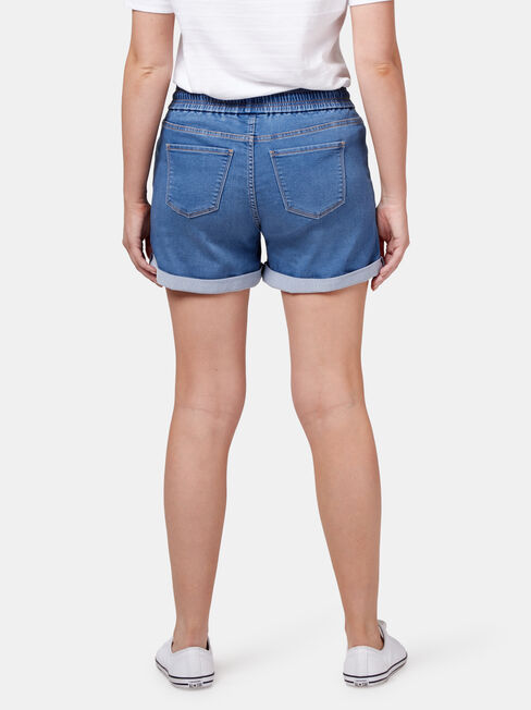 Nina Luxe Lounge Short, Blue, hi-res