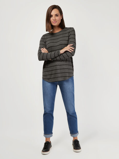 Maddie Soft Touch Curve Hem Pullover, Other, hi-res