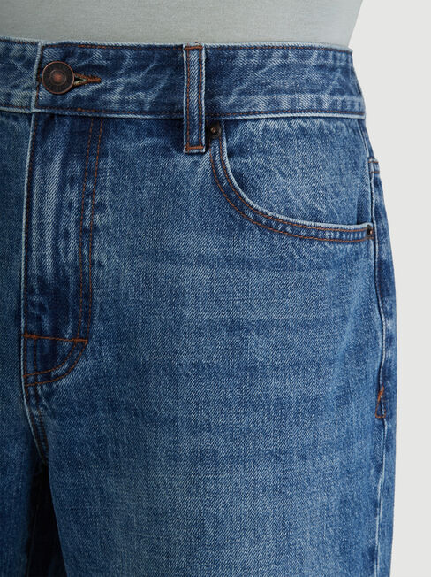 Kohen Denim Short, Blue, hi-res