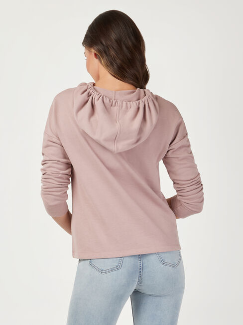 Emilia Hooded Sweat, Purple, hi-res