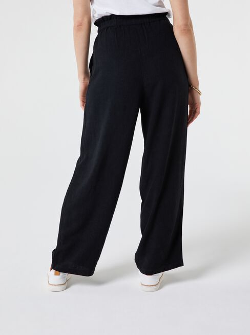 Piper Paperbag Relaxed Pant, Black, hi-res