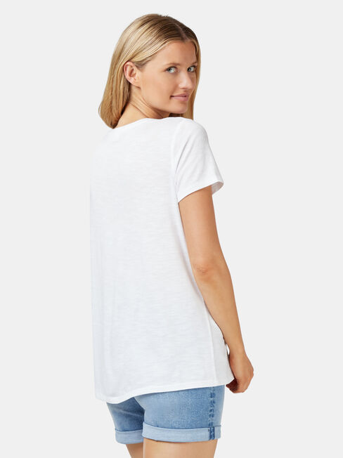 Cest La Vie Slogan Tee, White, hi-res