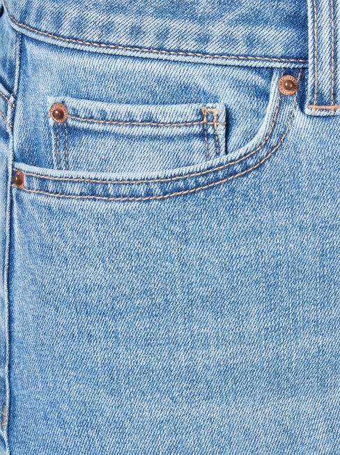 Capri Boyfriend Jeans, Mid Indigo, hi-res