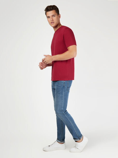 SS Pablo Slub Basic Tee, Ruby, hi-res