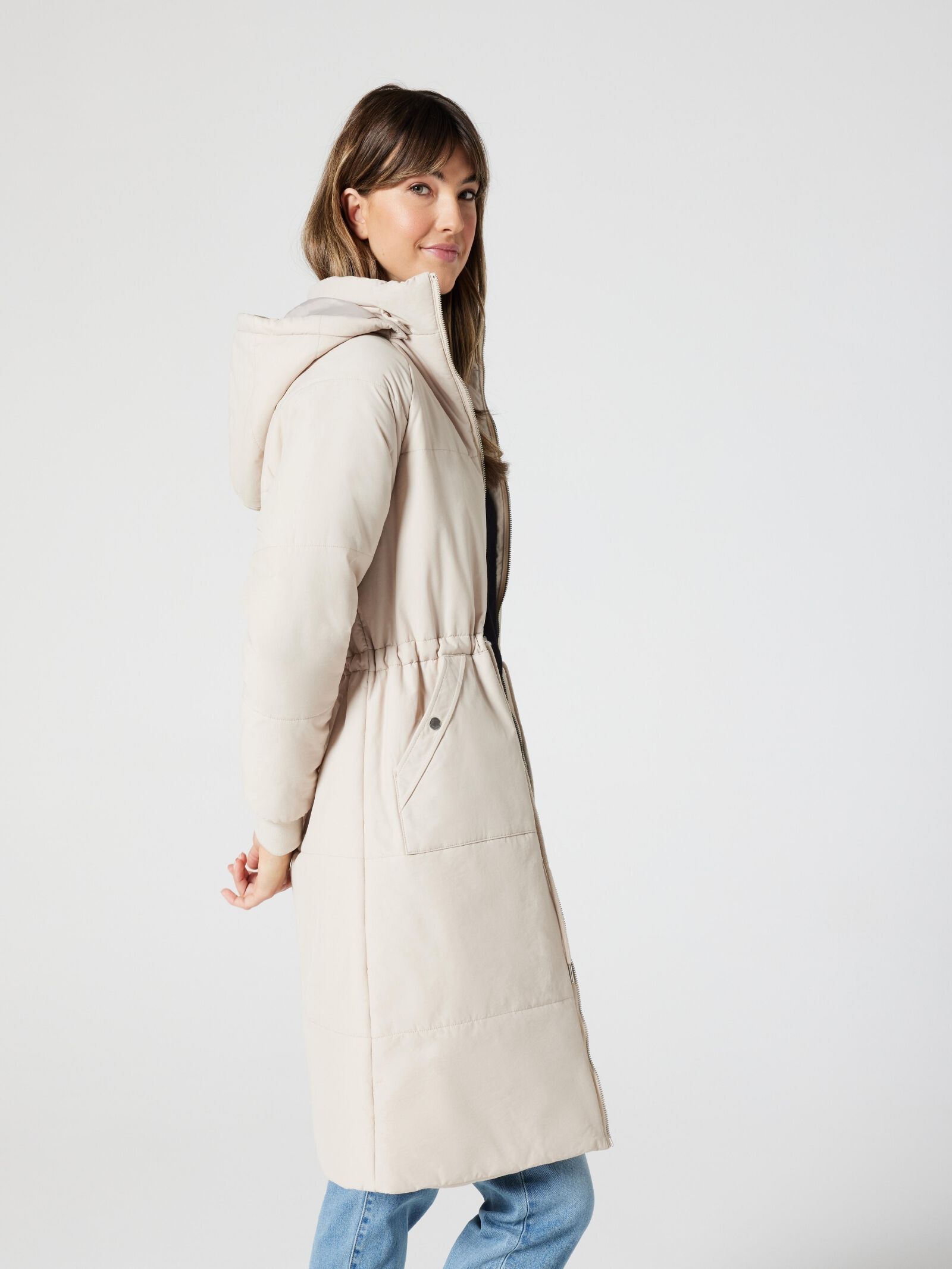 Uniqlo longline puffer jacket deals