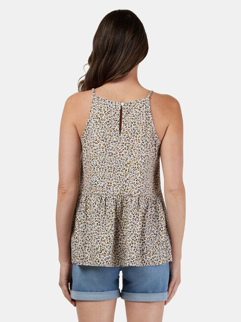 Ruby Peplum Top, Print, hi-res