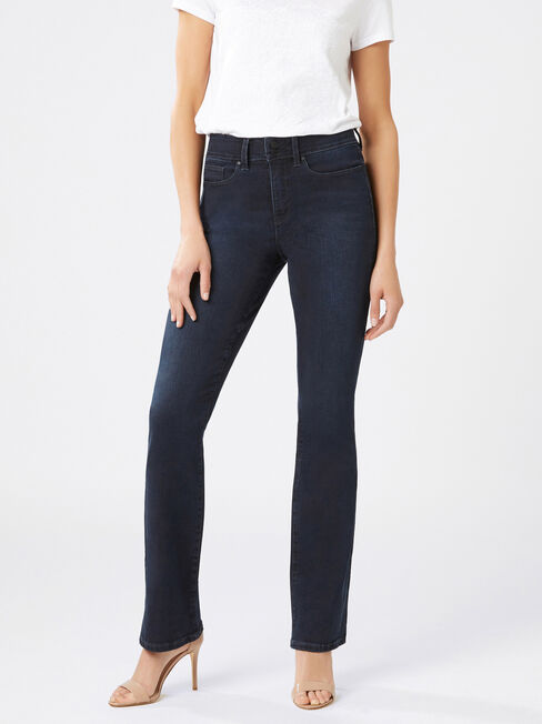 Tummy Trimmer Slim Bootcut jeans Brushed Indigo | Jeanswest