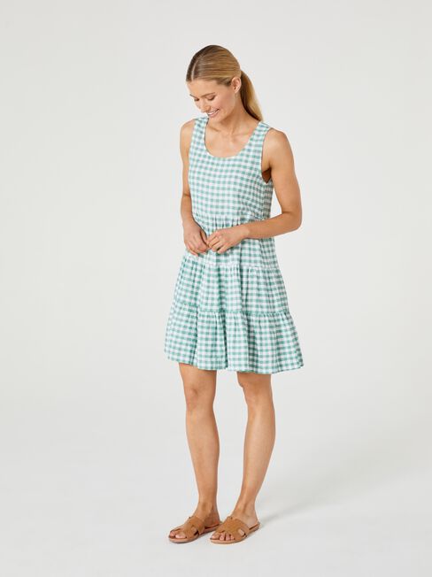 Georgia Dress, Green, hi-res