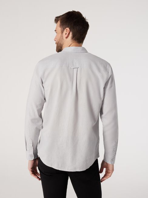 LS Brody Textured Shirt, Grey, hi-res