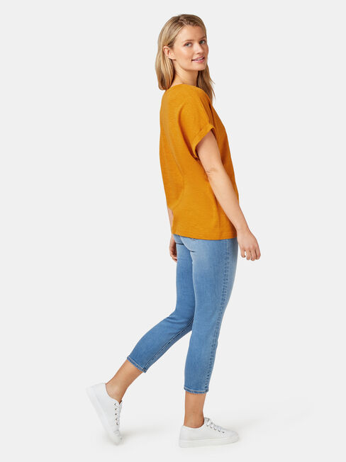 Drop Shoulder Tee, Inca Gold, hi-res