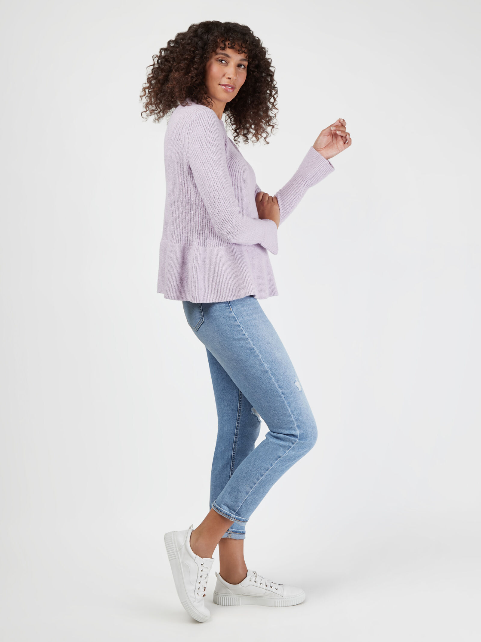 Peplum knit discount