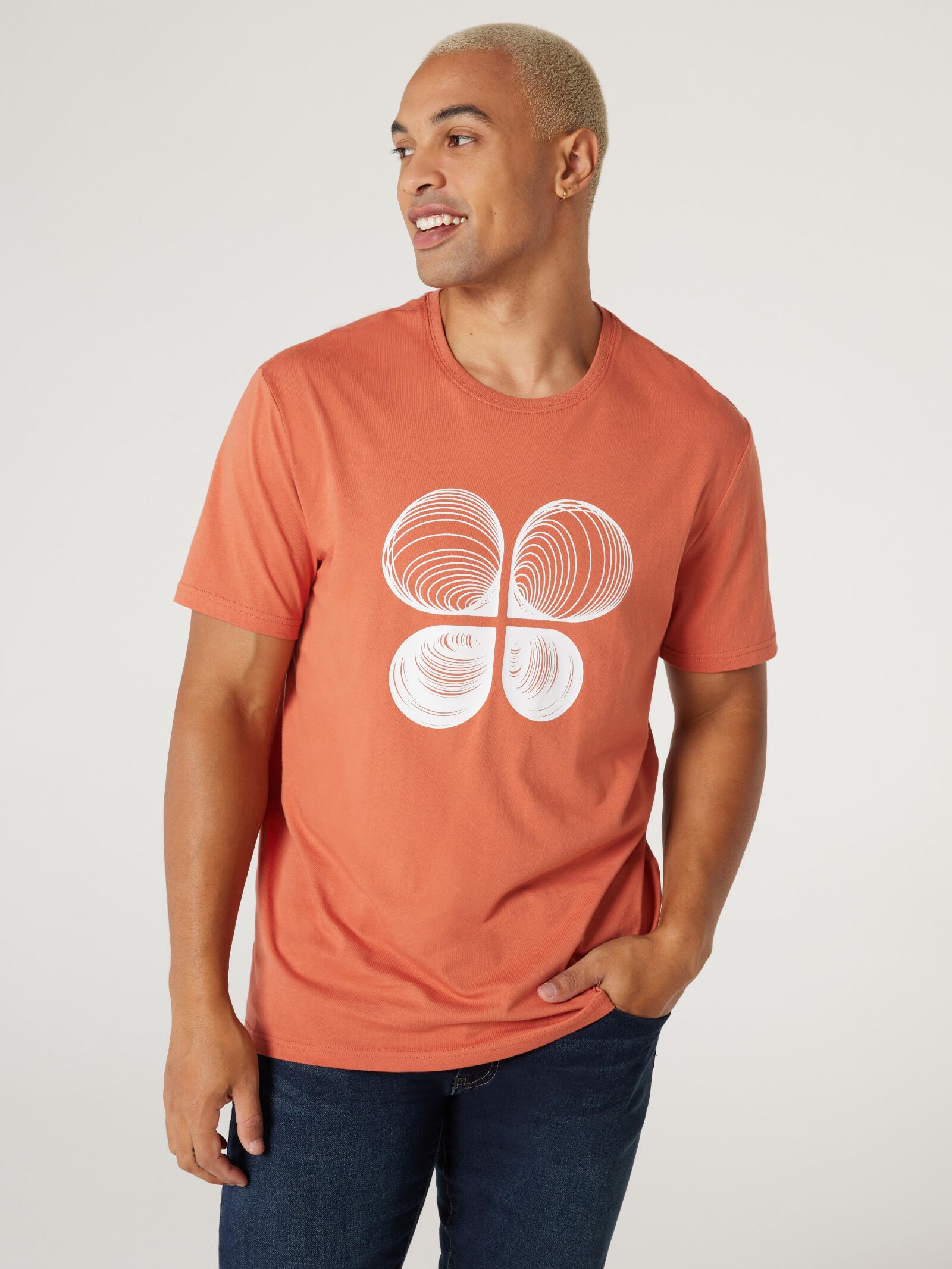 SS Ostin Print Crew Tee Jeanswest