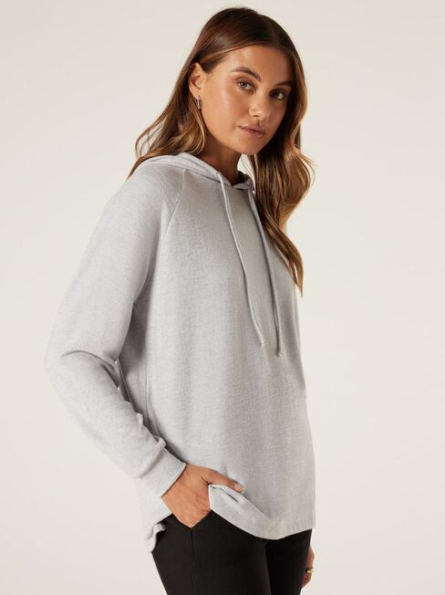 Kendal Soft Touch Hoodie, Grey Marle, hi-res