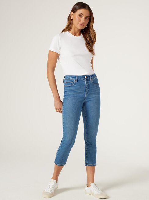 Kara Mid Waisted Skinny Capri, Bright Vintage, hi-res