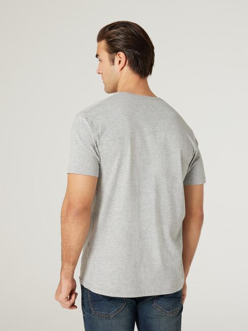 Basic Short Sleeve Tee, Grey, hi-res