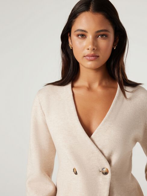 Hayleigh Knit Cardigan, Oatmeal, hi-res
