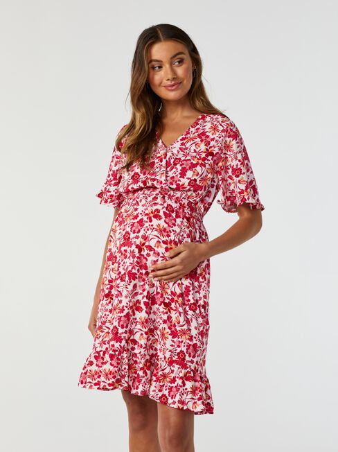 Laury Wrap Maternity Dress, Multi, hi-res