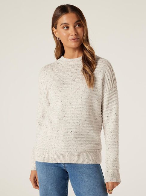 Matilda Nep Ottoman Knit, Natural Marle, hi-res