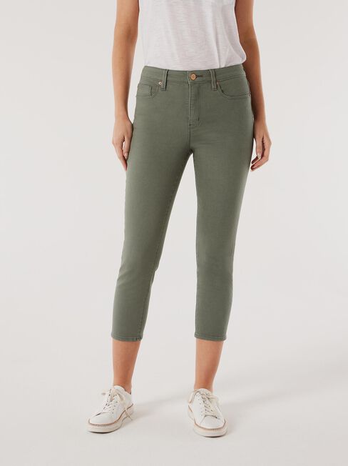 Kara Mid Waisted Skinny Capri