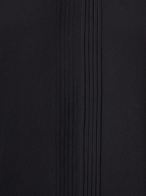 Lilianna High Neck Blouse, Black, hi-res