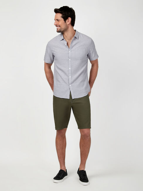 SS Wolf Textured Shirt, Grey, hi-res