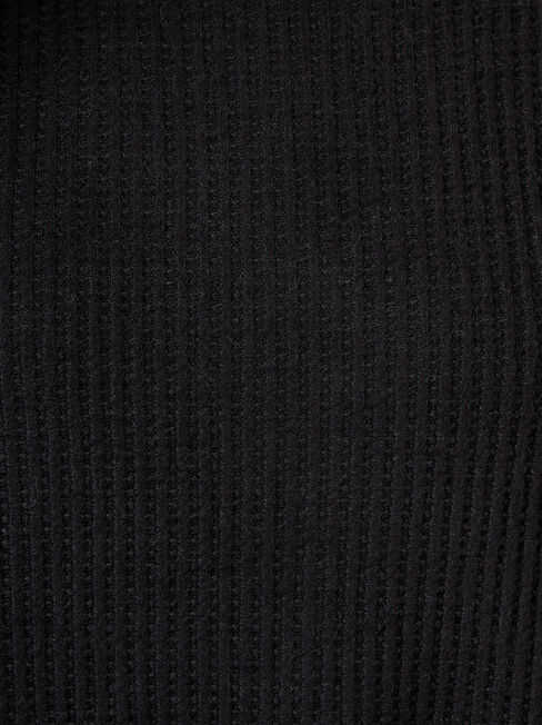 Luna Textured Top, Black, hi-res