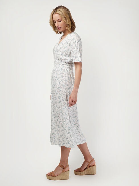Edwina Midi Dress, Floral, hi-res