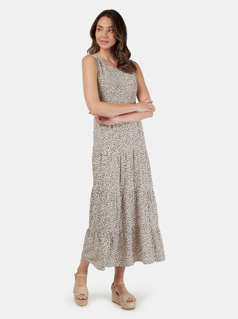 Isabella Tiered Maxi, Print, hi-res