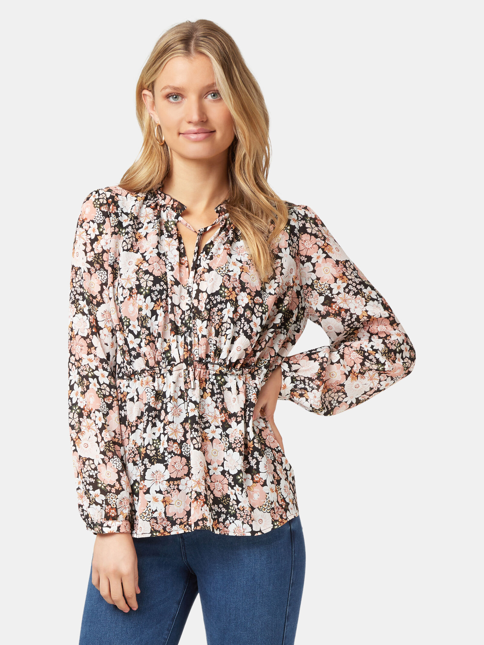 Jane Peplum Hem Top