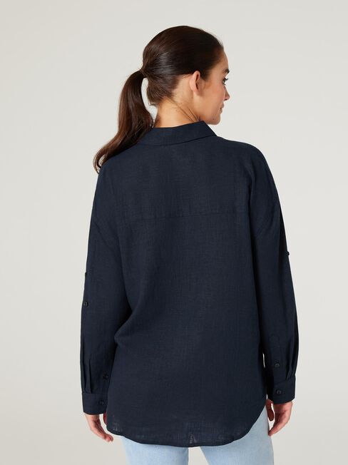 Rudi Relaxed Shirt, Blue, hi-res