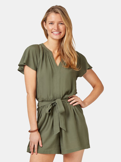 Casey Playsuit, Green, hi-res