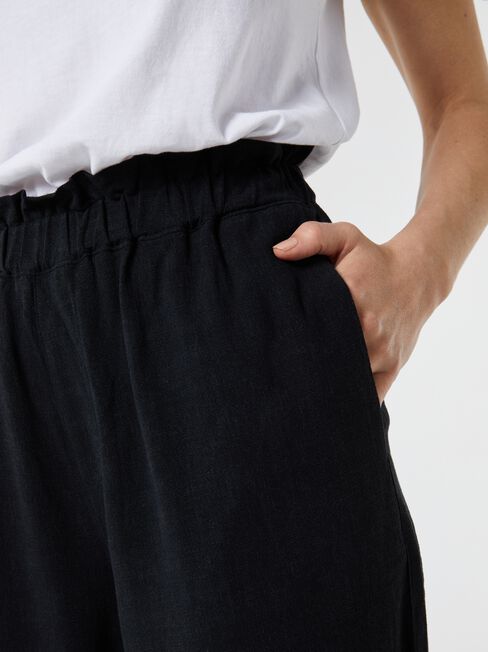 Piper Paperbag Relaxed Pant, Black, hi-res