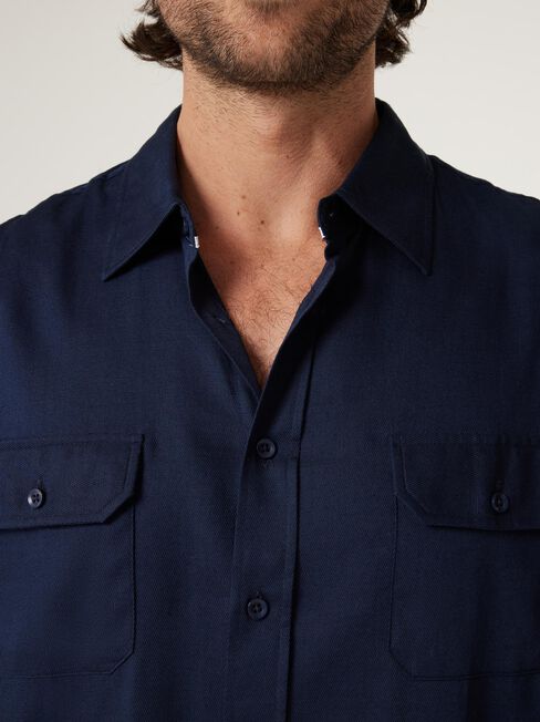 Colton Utility Long Sleeve Shirt, Ink, hi-res