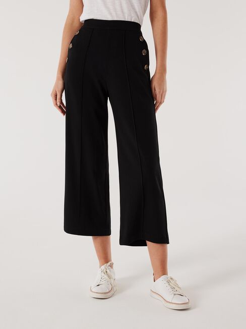 Terri Twill Crop Wide Leg Pant