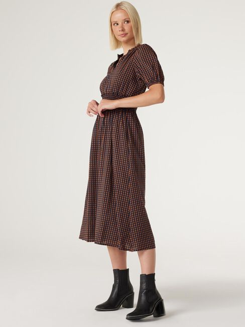 Lahni Midi Dress, Abstract Check, hi-res