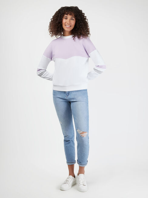 Dante Drop Shoulder Sweat, Print, hi-res