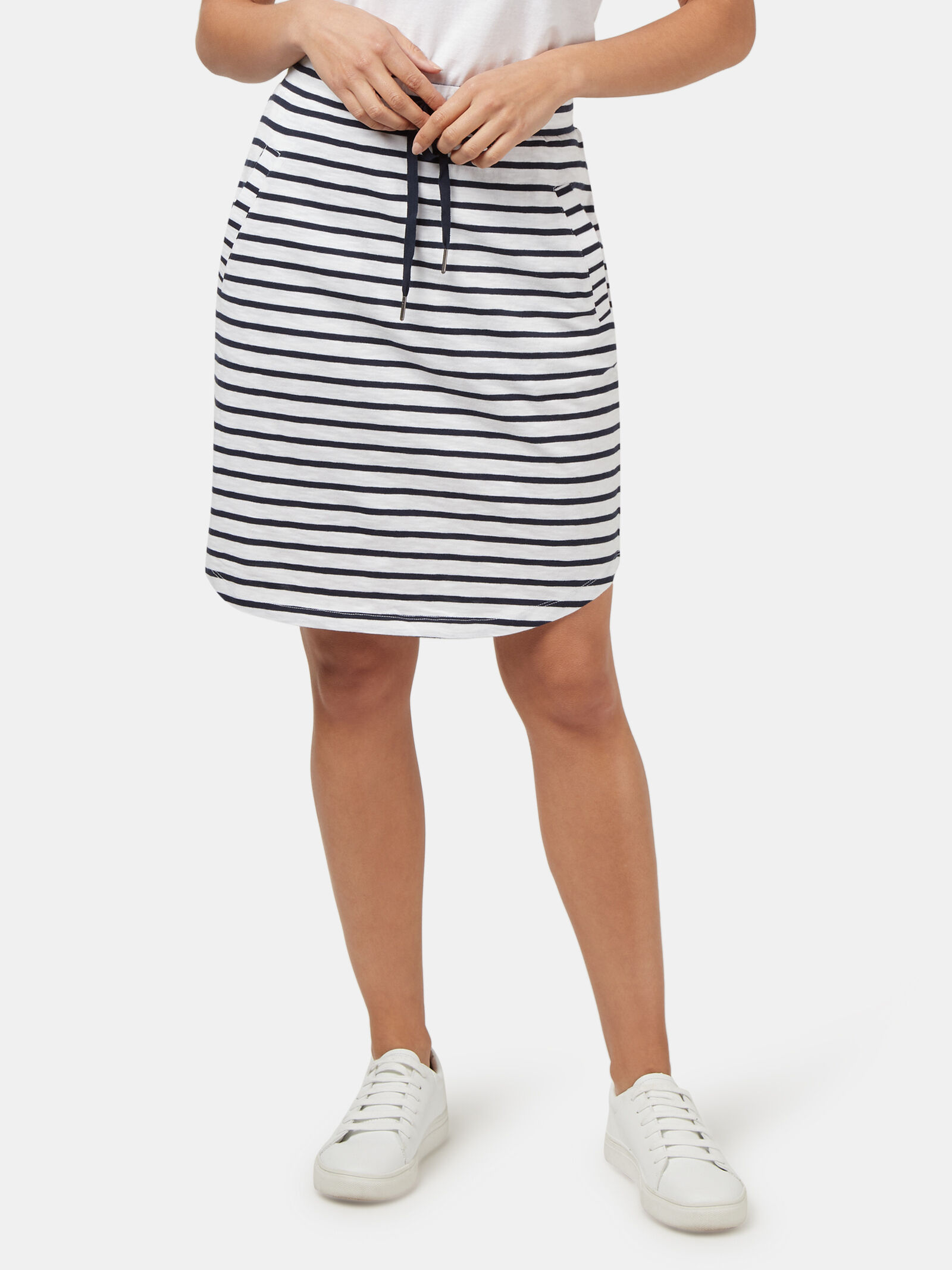 Striped sale jersey skirt