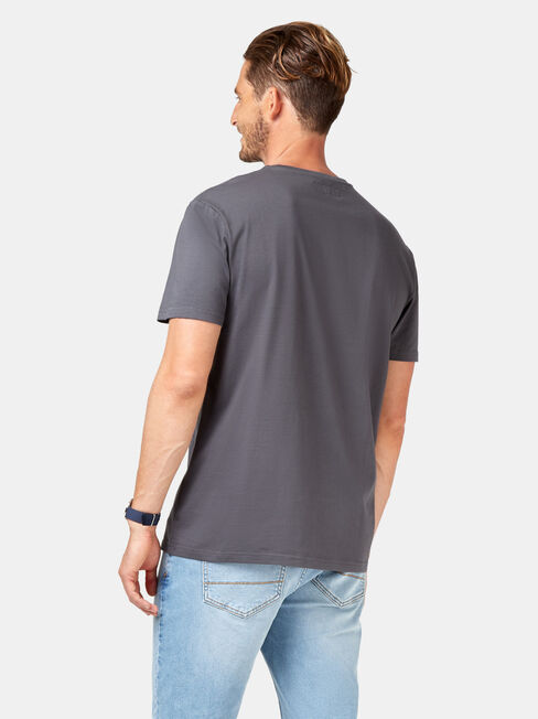 Dexter Short Sleeve Print Crew Tee, Black, hi-res
