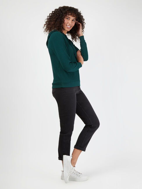 Khloe Soft Touch Hoodie, Green, hi-res