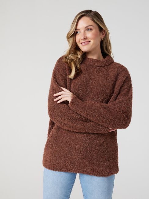 Kate Oversize Pullover, Caramel, hi-res