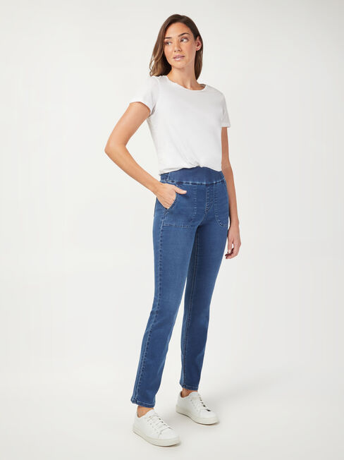 Tessa Luxe Slim Straight Jeans, VintageWash, hi-res