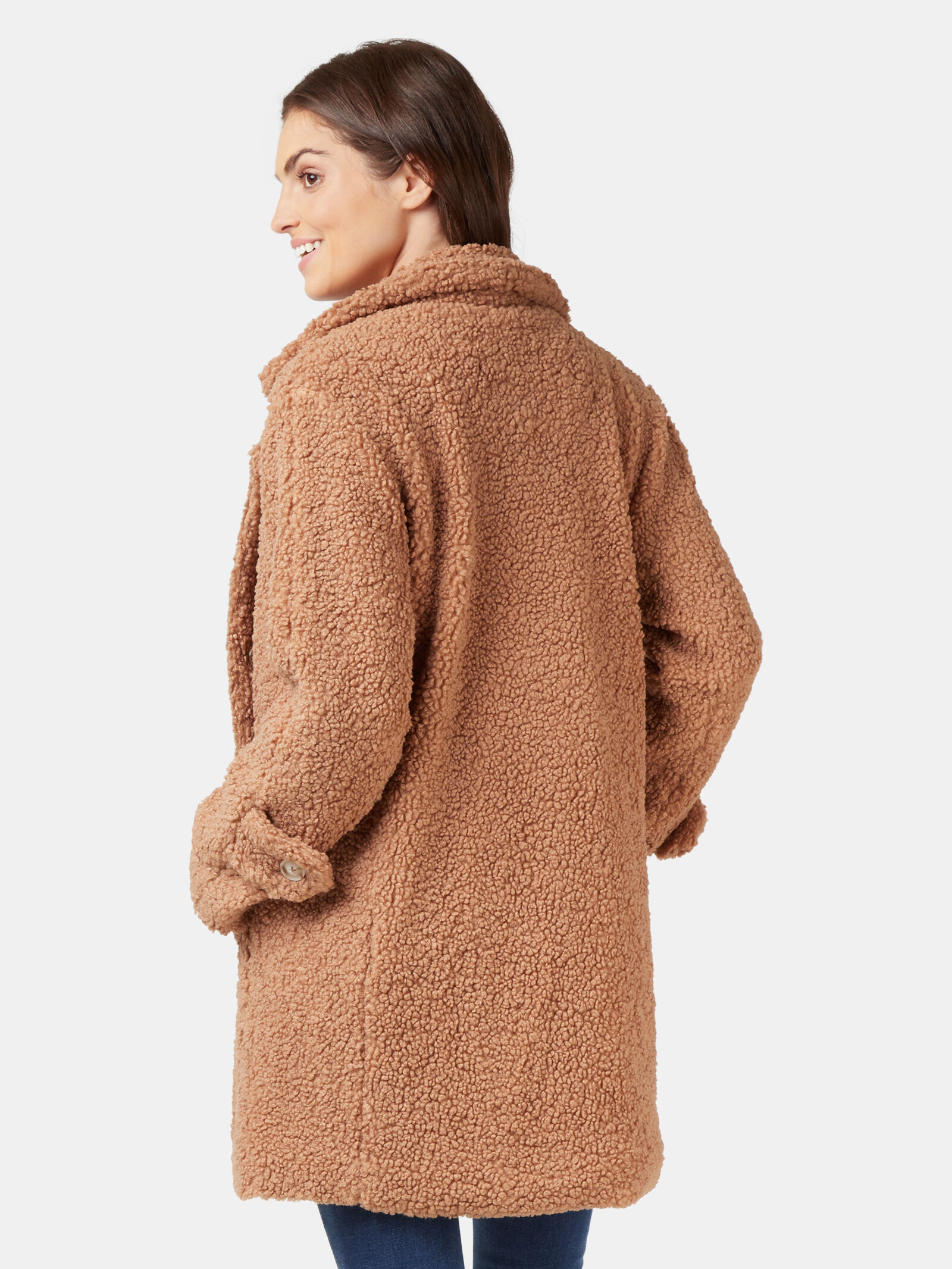 Kyra Longline Teddy Jacket