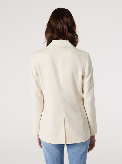 Kitty Straight Blazer, White, hi-res