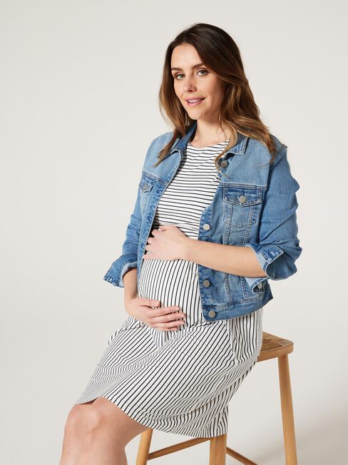 Tori Layered Maternity Dress