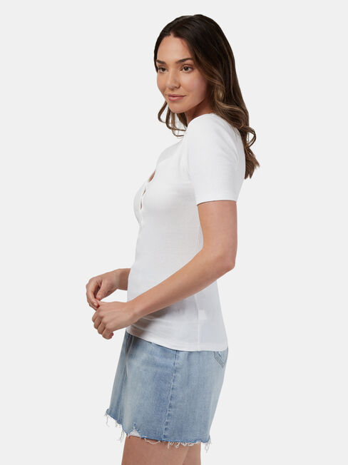 Jessie Henley Tee, White, hi-res