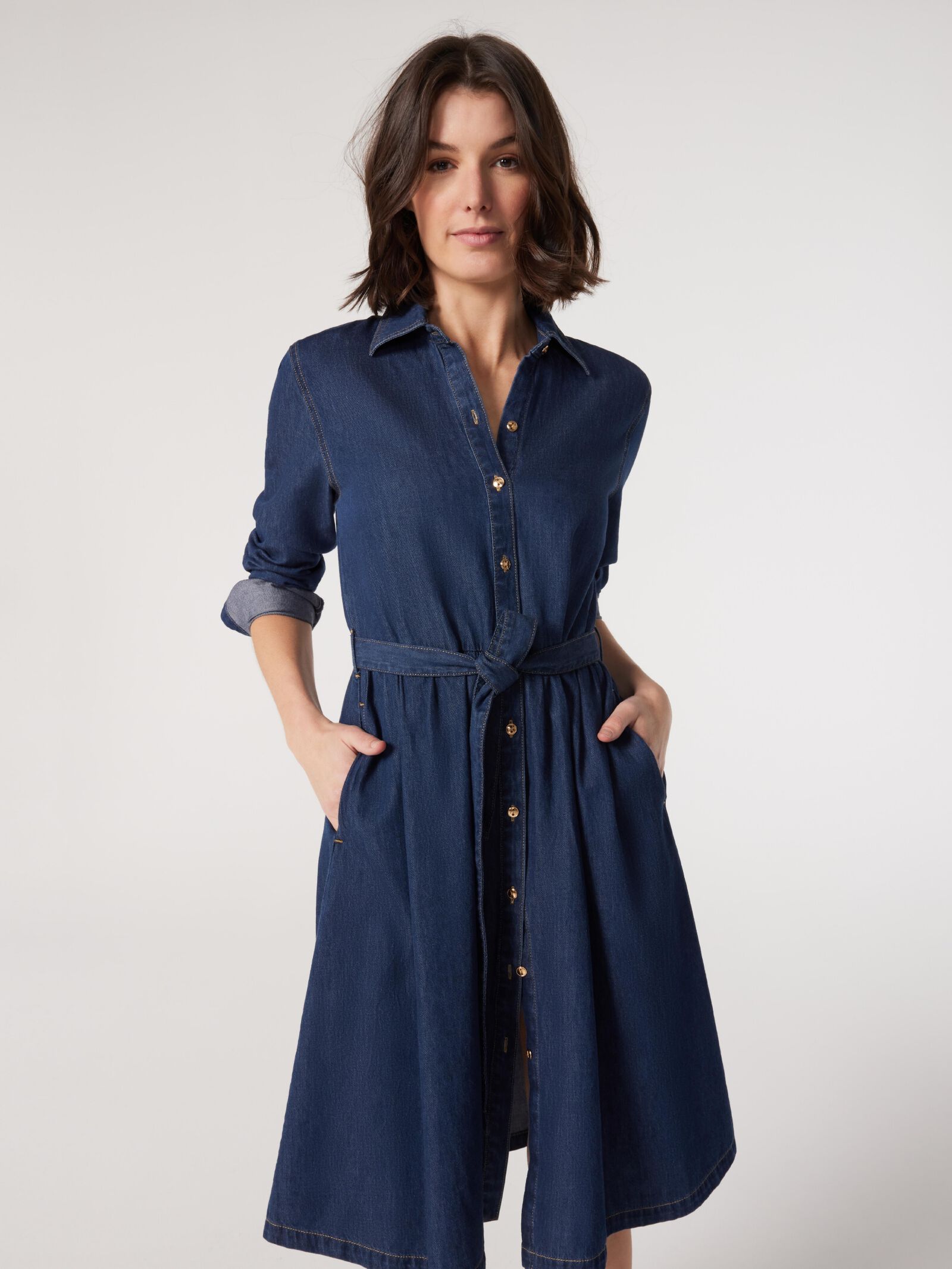Dominique Denim Shirt Dress Jeanswest